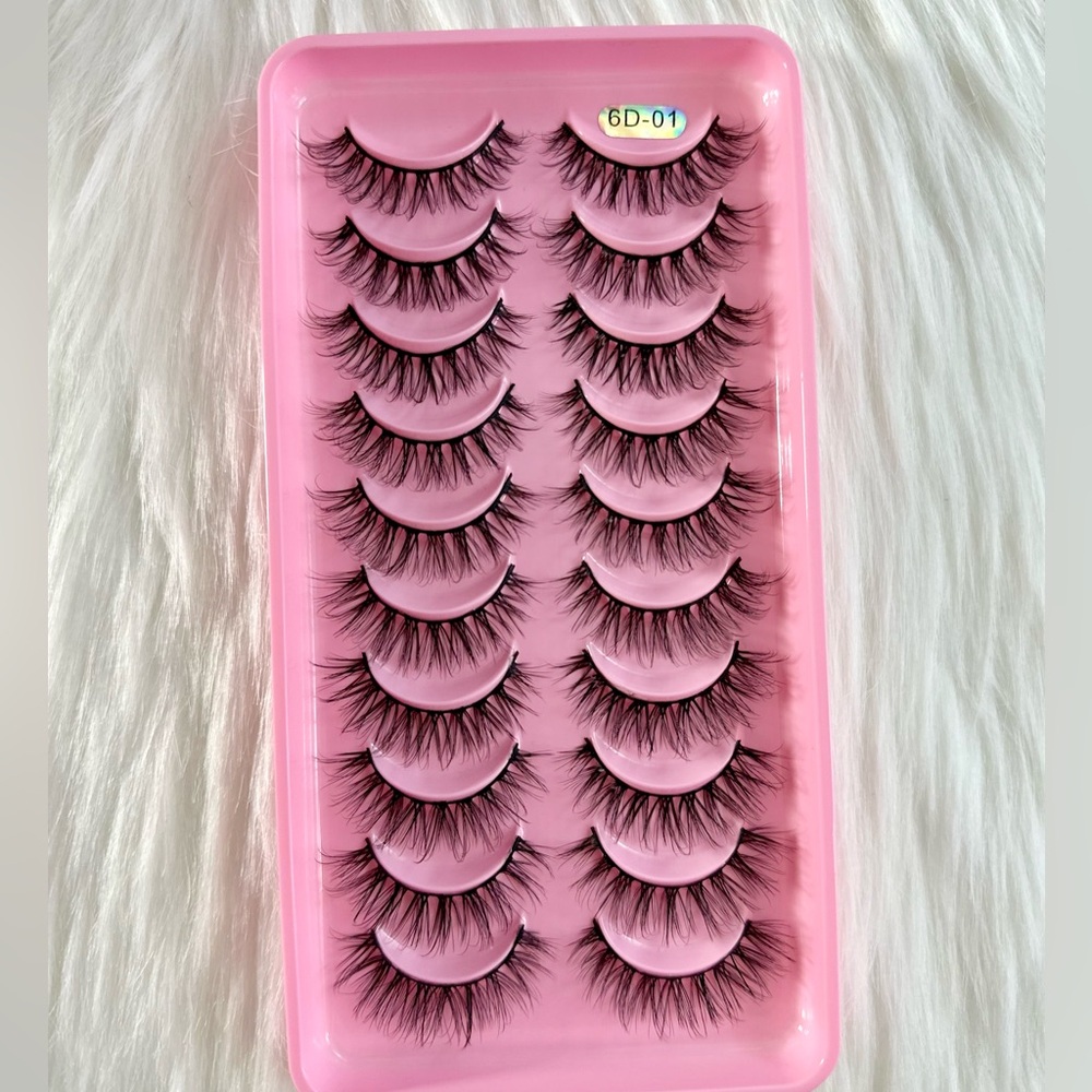 Eyelashes natural style 6D-01